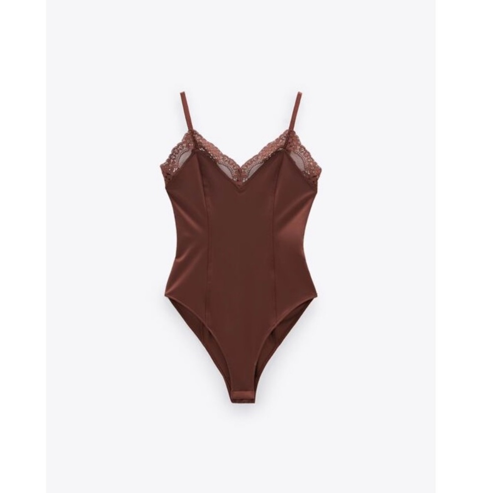 Zara lingerie style body suit